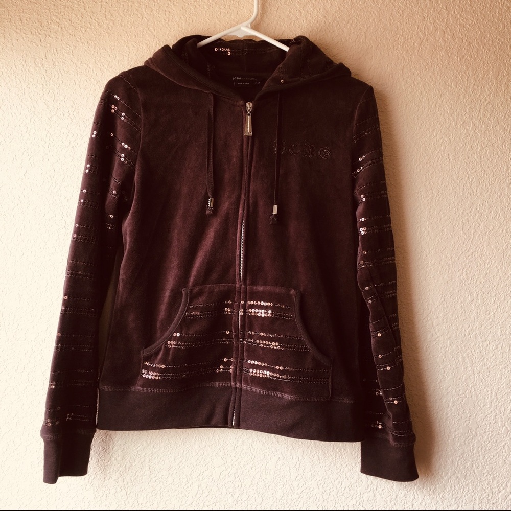 BCBGMAXAZRIA VELOUR TRACKSUIT